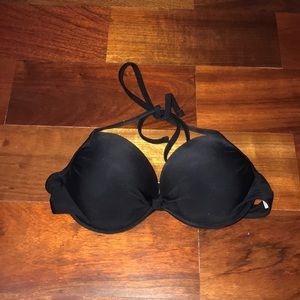 Cute black bikini top
